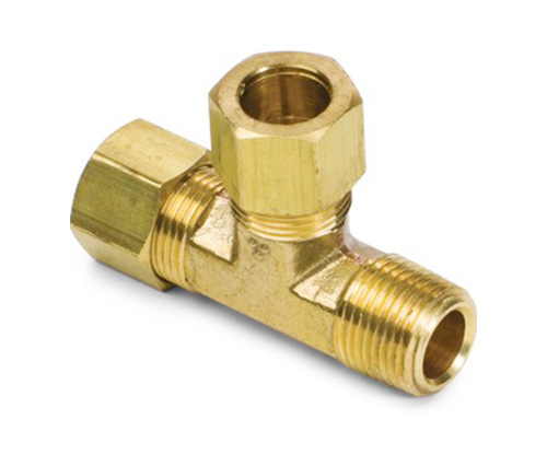 LXXII # Aeris Male Run Tee compressionem Fittings